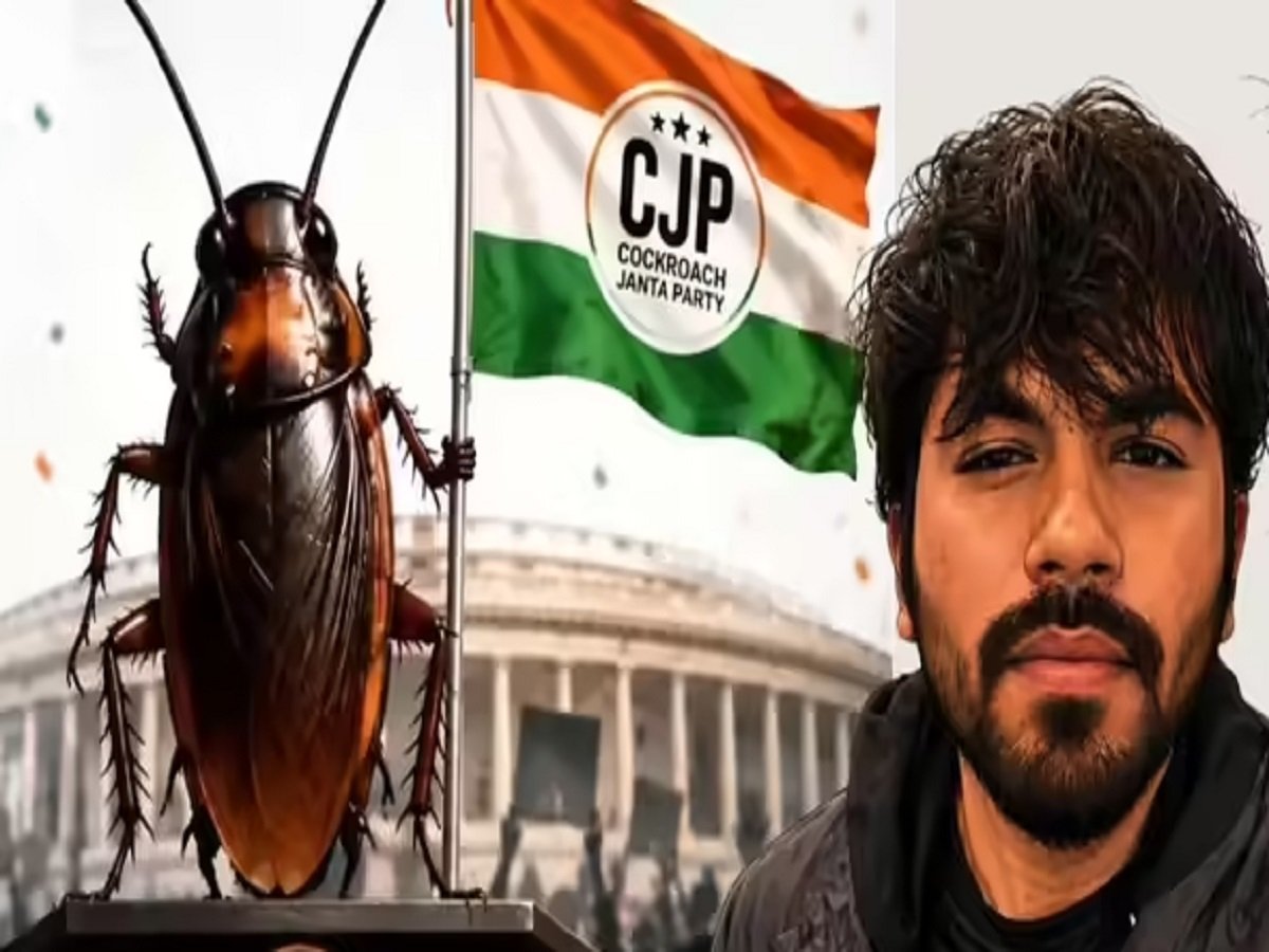 Abhijit Deepke founder of the 'Cockroach Janata Party', has arrived in India