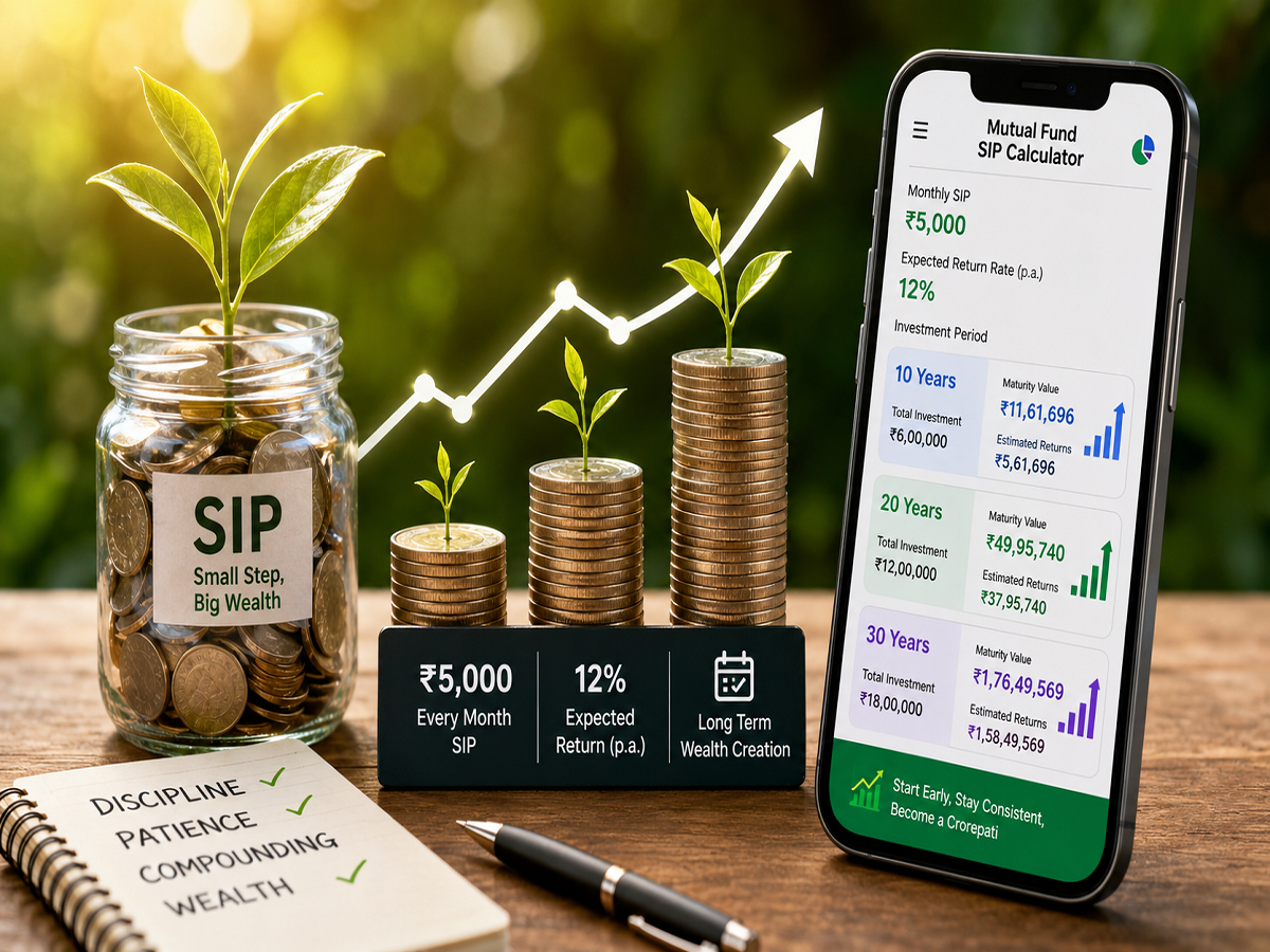 सिर्फ ₹5,000 महीने की SIP से बन सकता है ₹1.76 करोड़ का फंड! जानिए समय कैसे बढ़ाता है आपकी दौलत | Parmarth TV