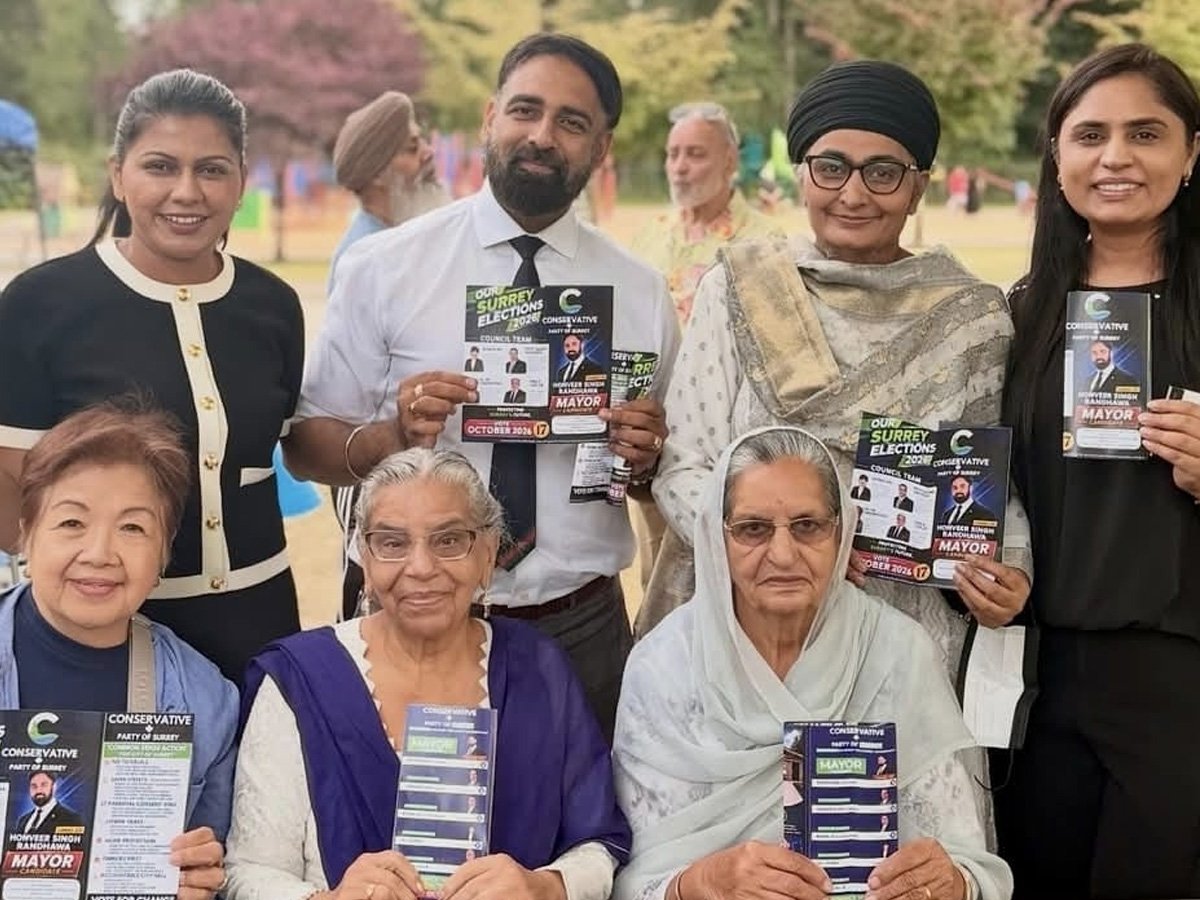 Conservative Party candidate Honveer Randhawa shared his vision for the future of Surrey