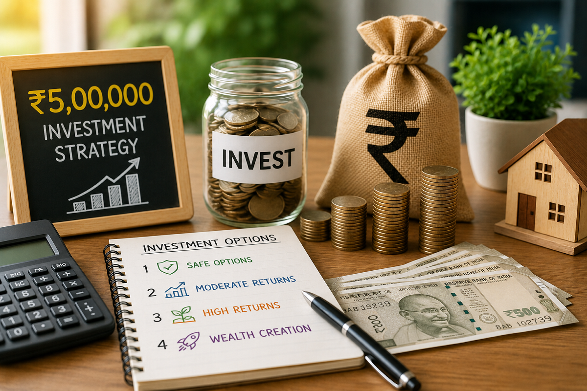 ₹5 Lakh Investment Plan: Where Should You Invest? 4 Smart Options Based on Your Risk Profile